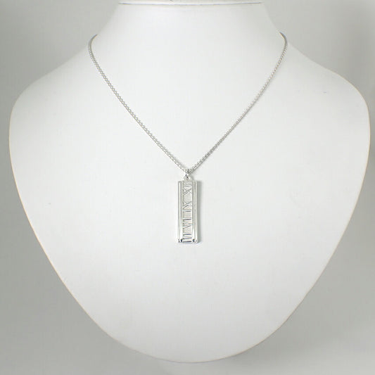 【中古】TIFFANY/ティファニー 925 アトラス バー ペンダント/ネックレス/j195-5