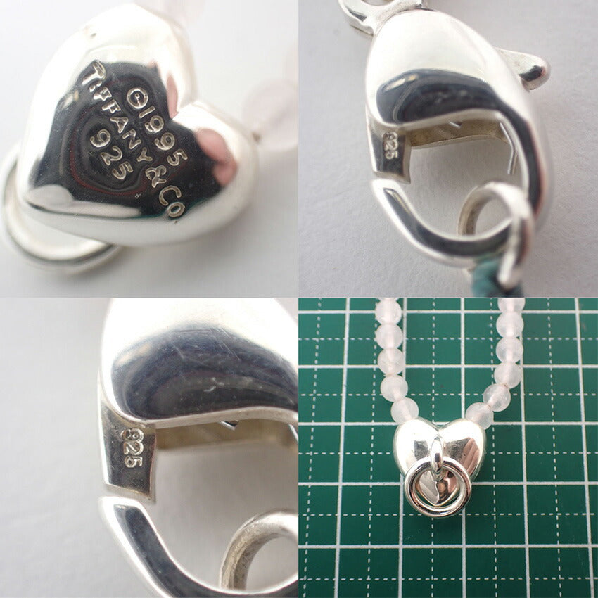 【中古】TIFFANY/ティファニー 925/ローズクオーツ ドアノック ペンダント/ネックレス/j199-2