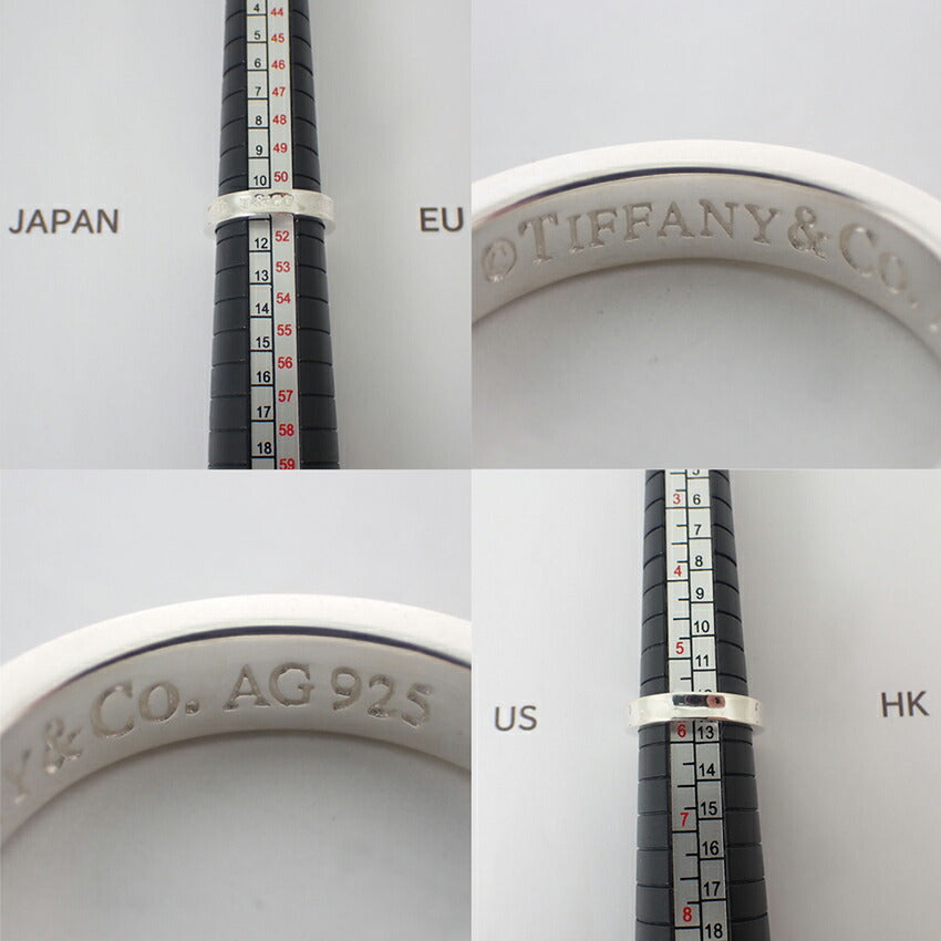 【中古】TIFFANY/ティファニー 925 1837 ナロー リング/11号/j199-6