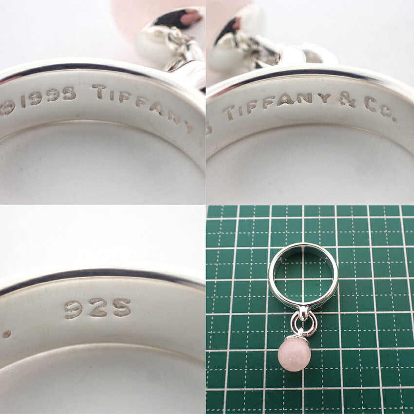 【中古】TIFFANY/ティファニー 925 ローズクォーツ リング /10号/j199-8
