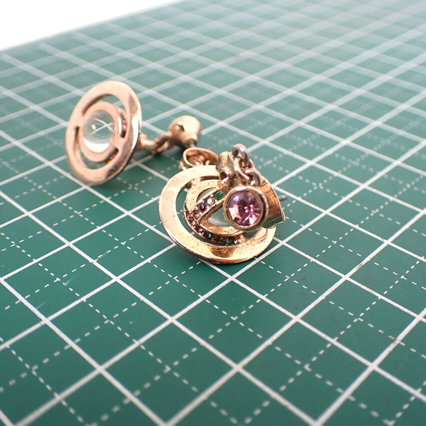 【中古】Vivienne Westwood/ヴィヴィアンウエストウッド オーブ カラーストーン ピアス/j201-10