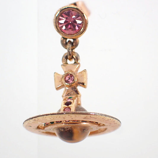 【中古】Vivienne Westwood/ヴィヴィアンウエストウッド オーブ カラーストーン ピアス/j201-10