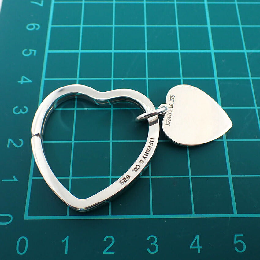 【中古】TIFFANY/ティファニー 925 オープンハートキーリング/j202-6