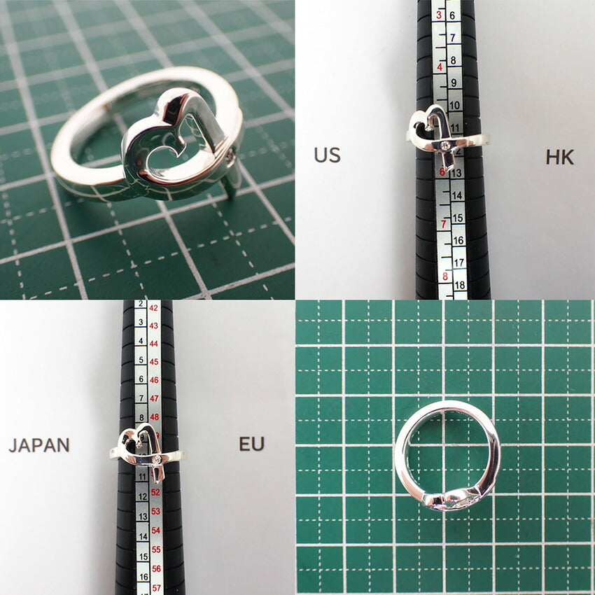 【中古】TIFFANY/ティファニー 925 ラビングハート 1Pダイヤモンド リング /10号/j203-1