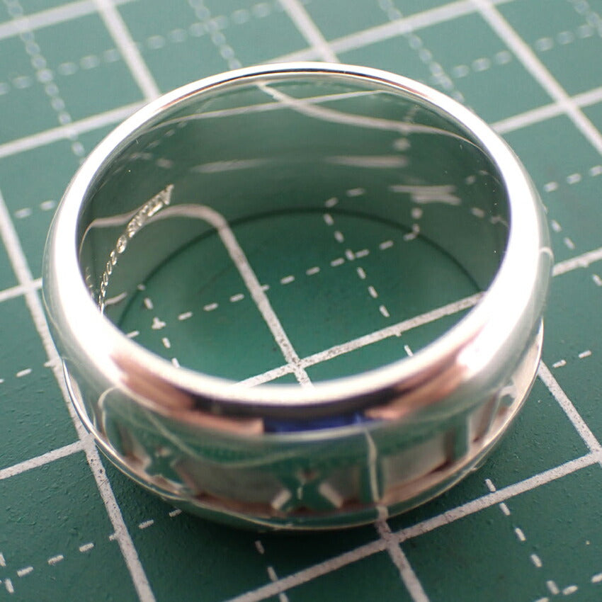 【中古】TIFFANY/ティファニー 925 アトラスワイド リング /14号/j203-8