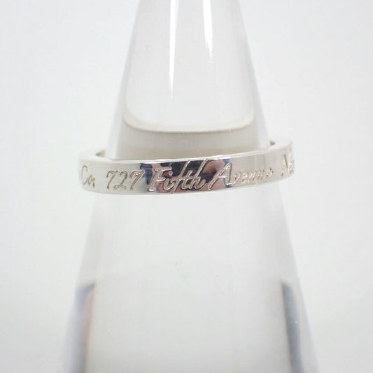 【中古】TIFFANY/ティファニー 925 ノーツ ナロー リング /7.5号/j208-4