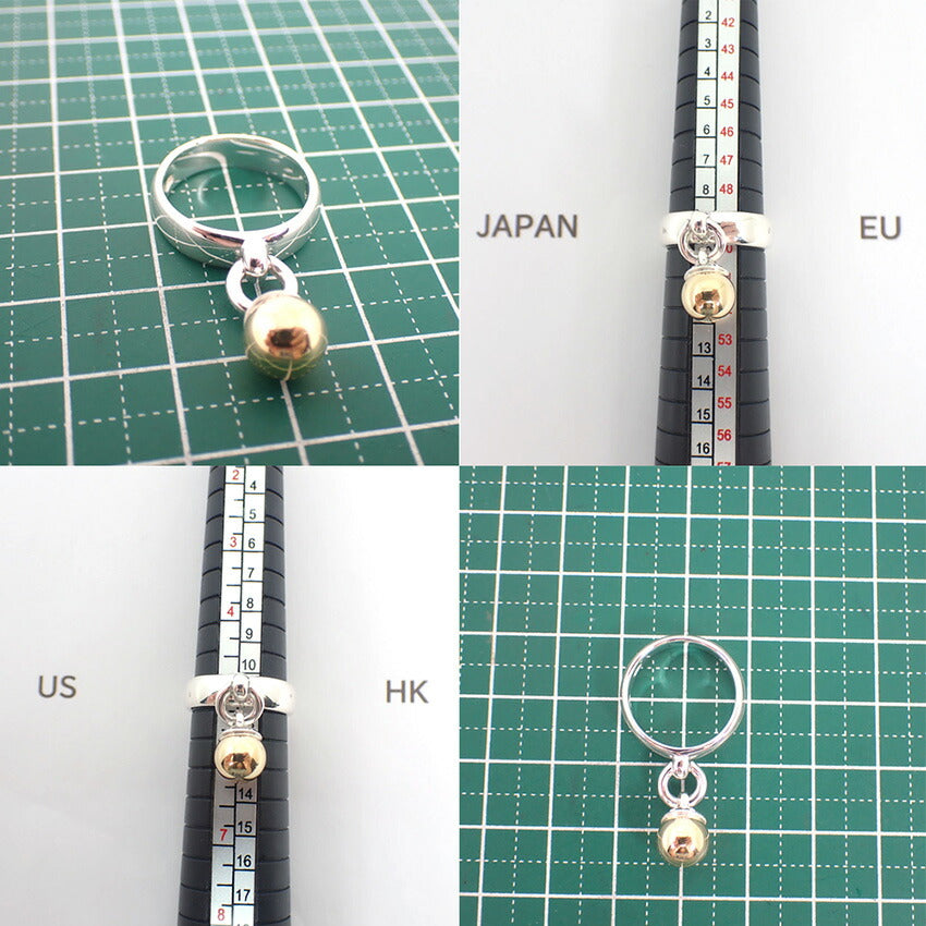 【中古】TIFFANY/ティファニー 925/750 ボールダングル リング /10号/j209-10