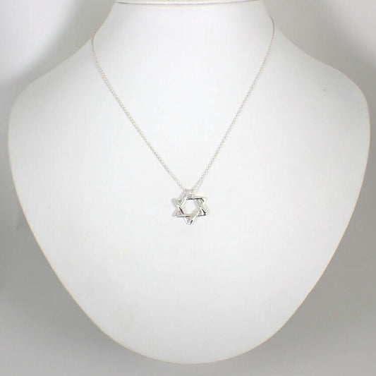 【中古】TIFFANY/ティファニー 925 スターオブダビデ ペンダント/ネックレス/j216-12