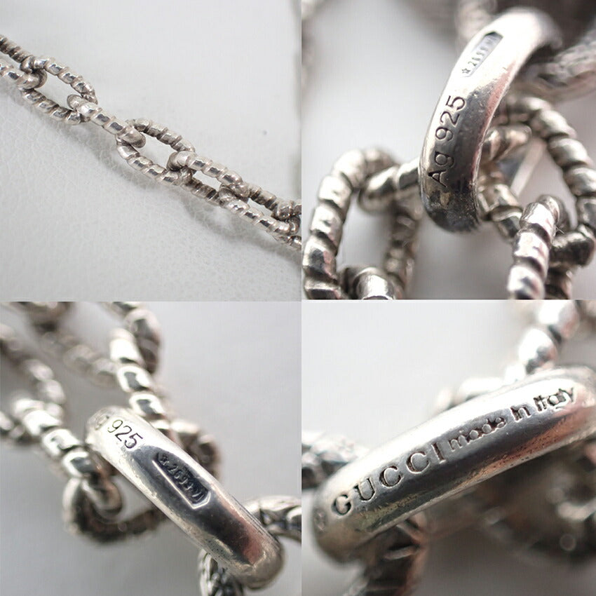 【中古】GUCCI/グッチ 925 インターロッキングG ペンダント/ネックレス/j216-9