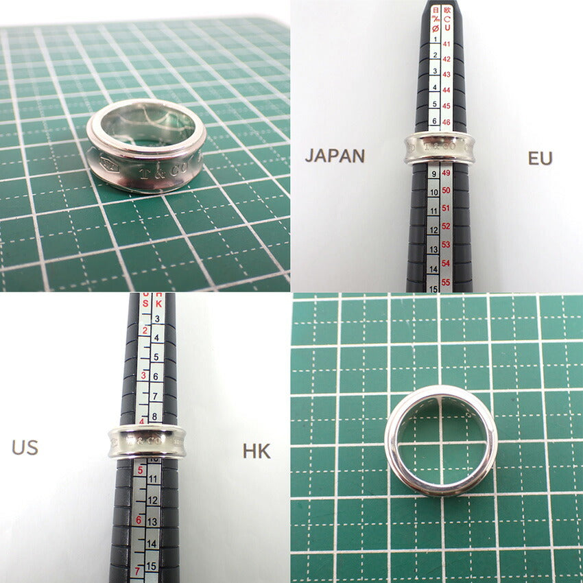【中古】TIFFANY/ティファニー 925 チタン 1837 リング /8号/j218-9
