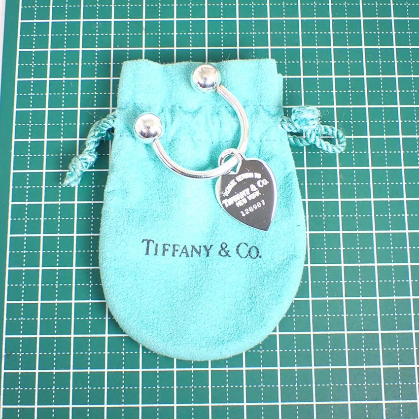 【中古】TIFFANY/ティファニー 925 リターントゥハートタグ キーリング/j221-12
