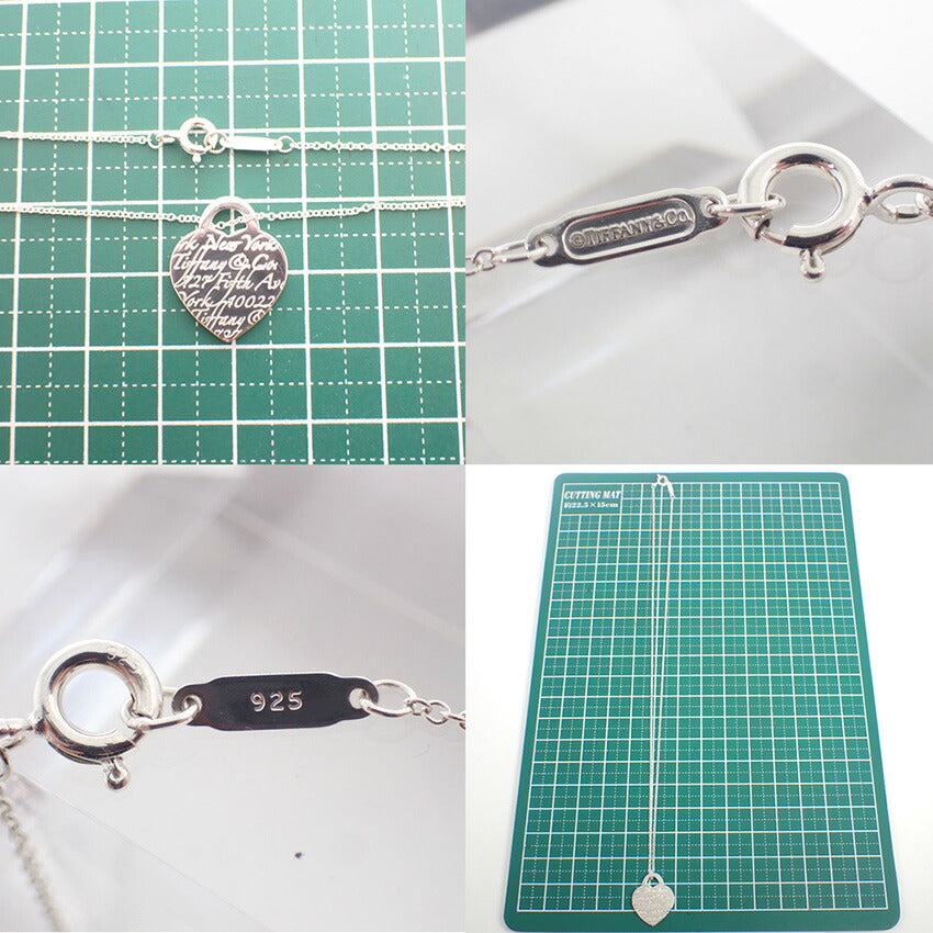 【中古】TIFFANY/ティファニー 925 ノーツハート ペンダント/ネックレス/j221-7