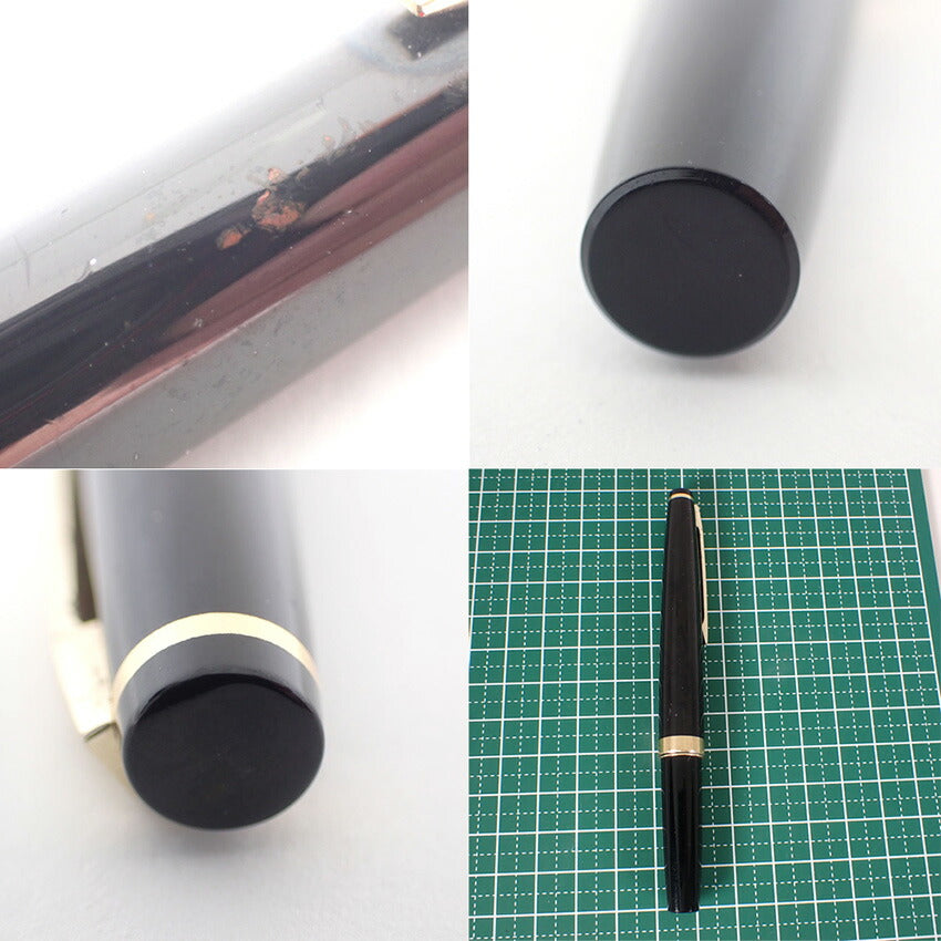 PLATINUM/プラチナ 万年筆 樹脂×ペン先18K ブラック×ゴールド/j225-8
