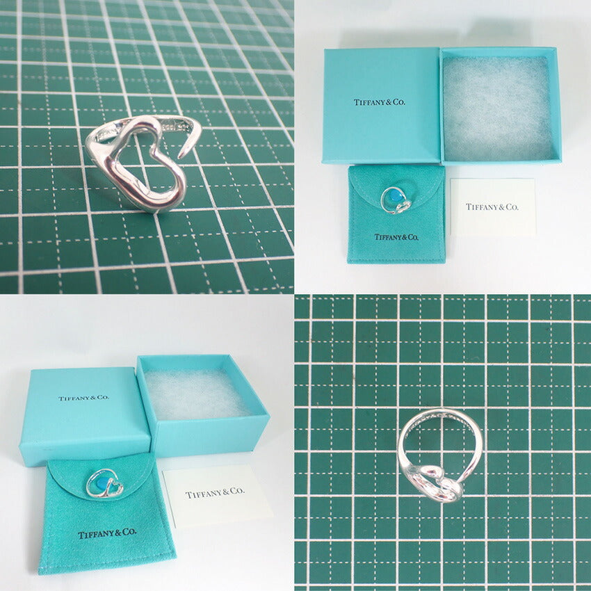 【中古】TIFFANY/ティファニー 925 オープンハート リング /7号/j227-1