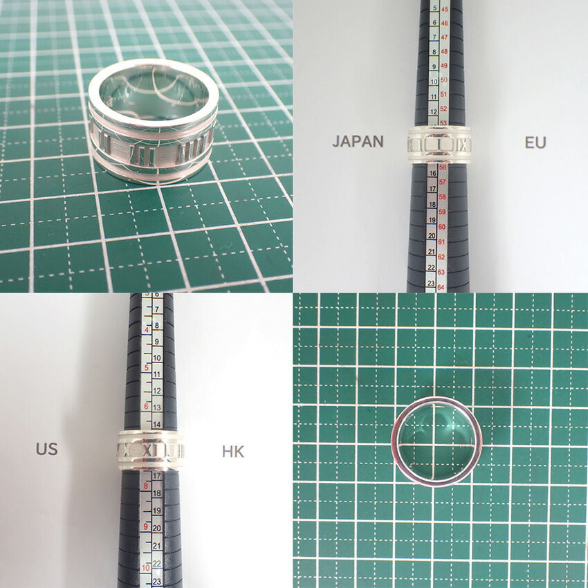 【中古】TIFFANY/ティファニー 925 アトラス ワイド リング /14.5号/j227-2