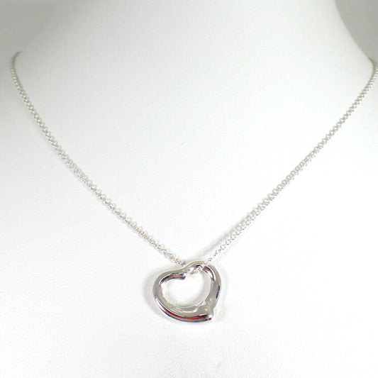 【中古】TIFFANY/ティファニー 925 オープンハート ペンダント/ネックレス/j228-10