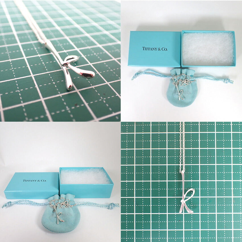 【中古】TIFFANY/ティファニー 925 イニシャル/K ペンダント/ネックレス/j228-9