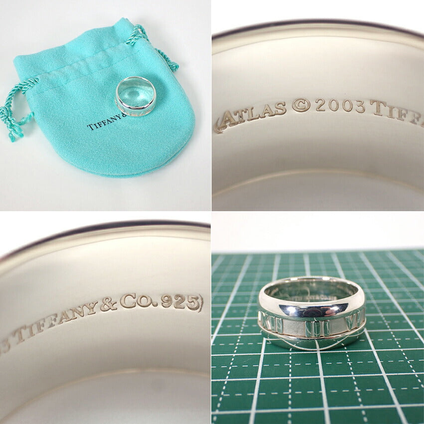 【中古】TIFFANY/ティファニー 925 アトラス リング /15号/j230-10
