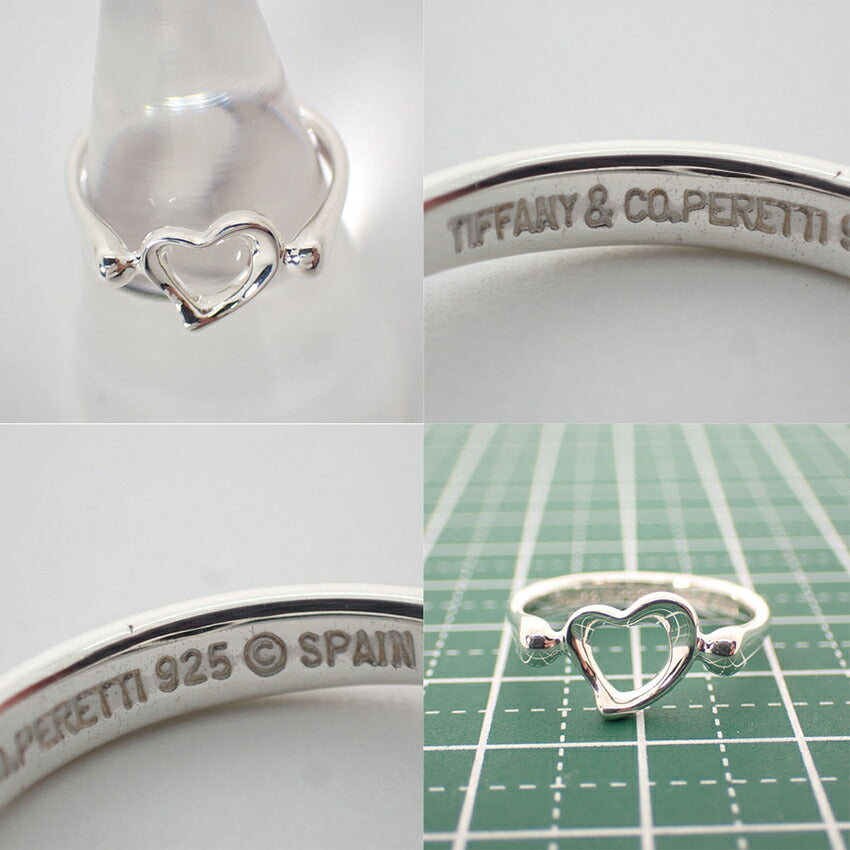 【中古】TIFFANY/ティファニー 925 オープンハート リング /13号/j231-11