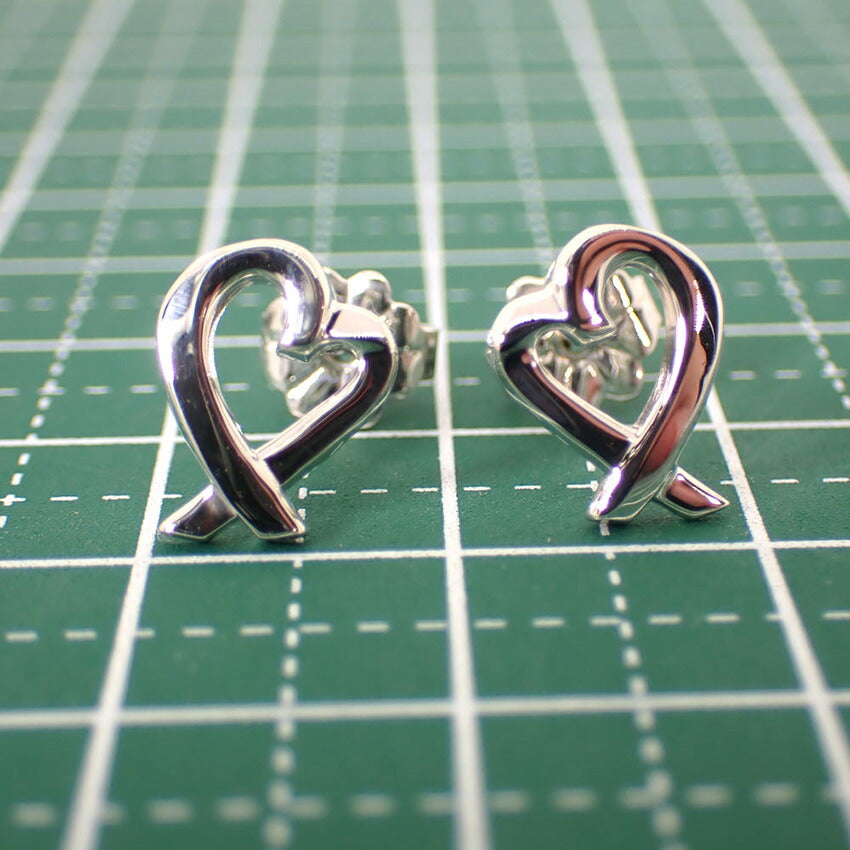 【中古】TIFFANY/ティファニー 925 ラビングハート ピアス/j231-4