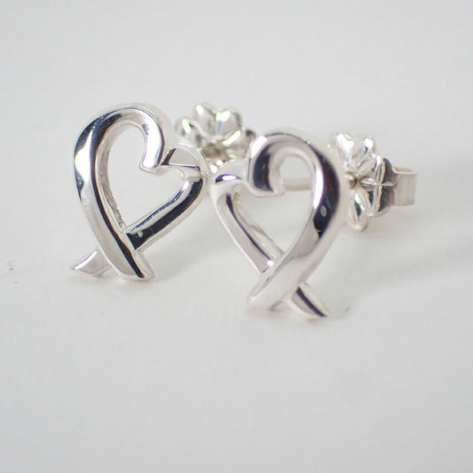 【中古】TIFFANY/ティファニー 925 ラビングハート ピアス/j231-4