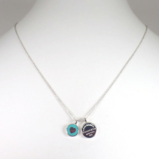 【中古】TIFFANY/ティファニー 925 リターントゥティファニー サークルタグ ネックレス/チョーカー/j232-10