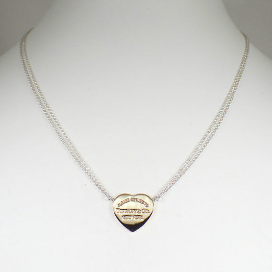 【中古】TIFFANY/ティファニー 925/メタル リターントゥティファニー ハートタグ ペンダント/j233-3