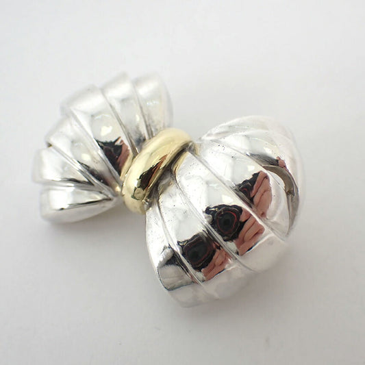 【中古】TIFFANY/ティファニー/925/750/リボン/ブローチ/j234-11