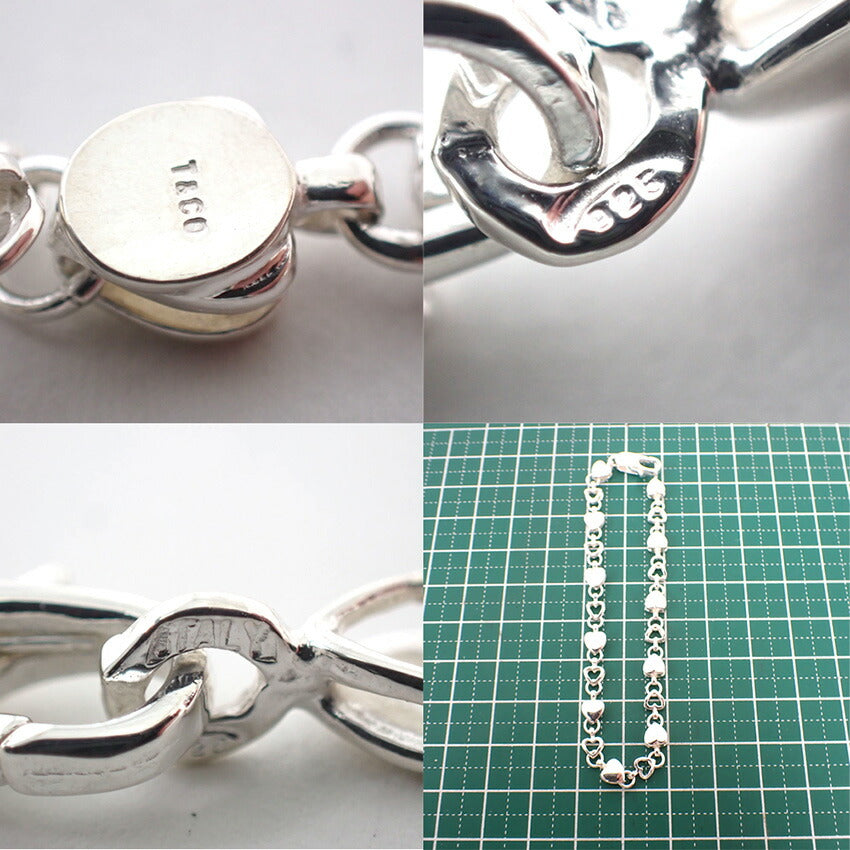 【中古】TIFFANY/ティファニー 925 パフハート ブレスレット/j234-4