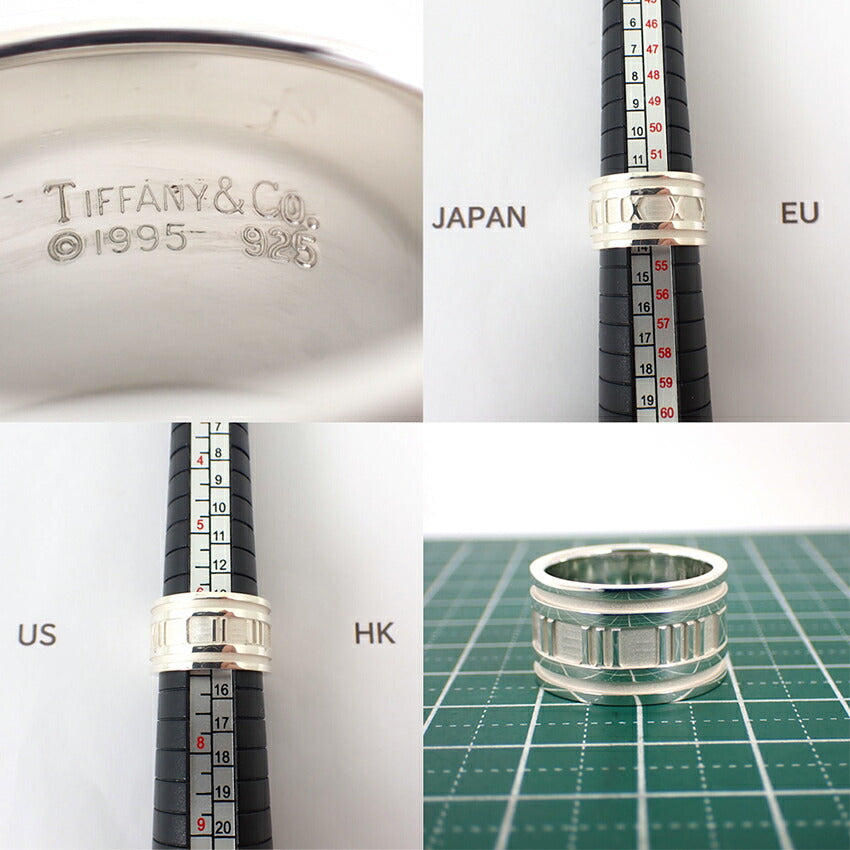 【中古】TIFFANY/ティファニー 925 アトラス ワイド リング /14号/j234-7