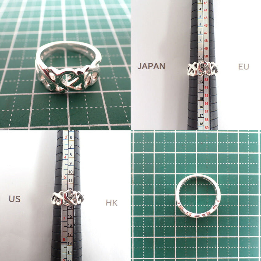 【中古】TIFFANY/ティファニー 925 トリプルラビングハート リング /12号/j236-2
