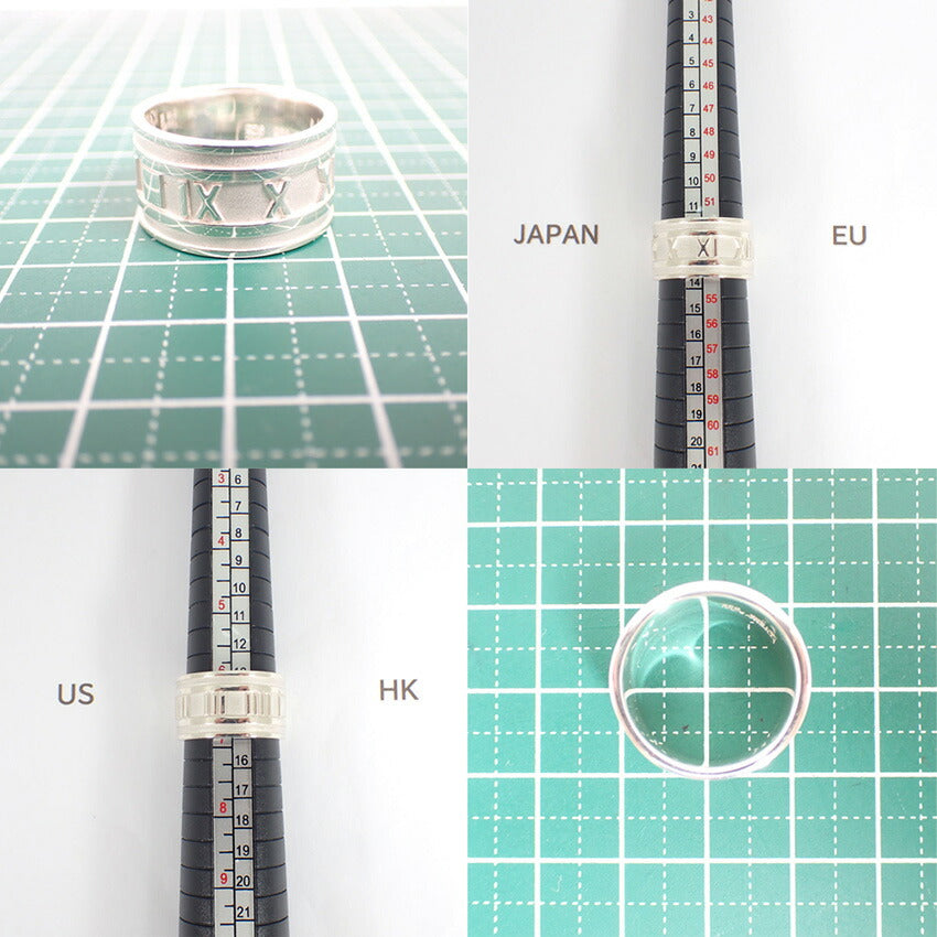 【中古】TIFFANY/ティファニー 925 アトラス ワイド リング/13号/j239-2