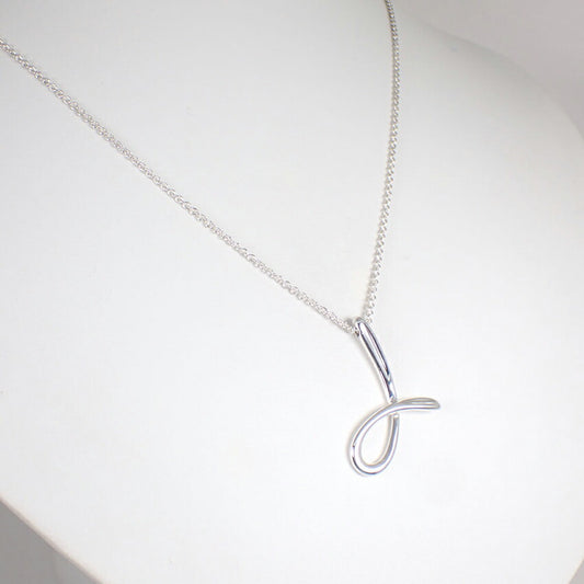 【中古】TIFFANY/ティファニー 925 イニシャル/L ラージ ペンダント/ネックレス/j239-6