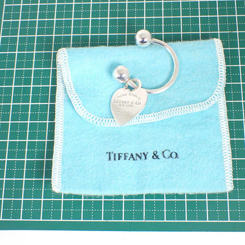 【中古】TIFFANY/ティファニー 925 リターントゥティファニー ハートタグ キーリング/j240-2