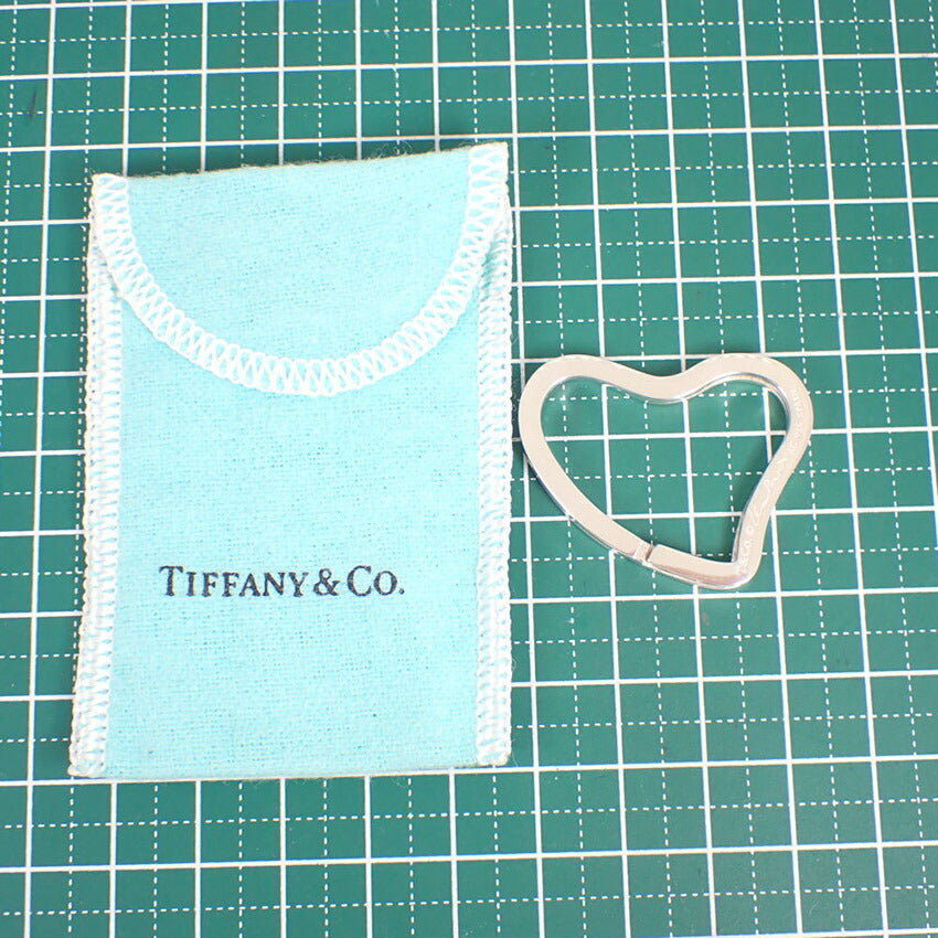 【中古】TIFFANY/ティファニー 925 オープンハート キーリング/j240-5