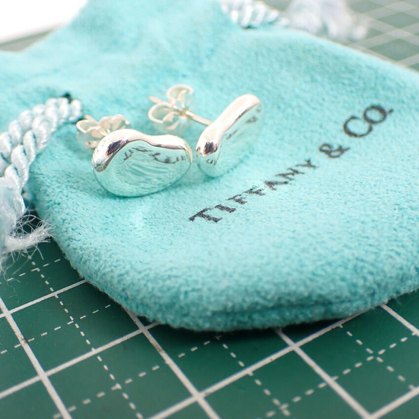 【中古】TIFFANY/ティファニー 925 ビーン ピアス/j244-3