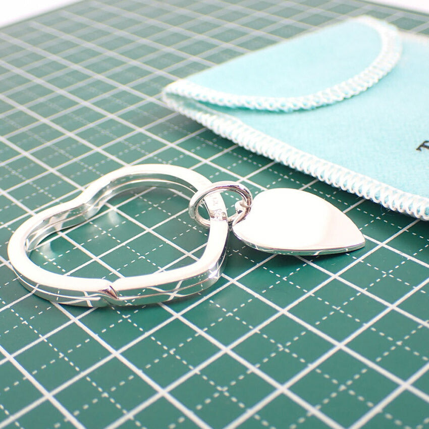 【中古】TIFFANY/ティファニー 925 ハートタグ付き ハートキーリング/j245-4