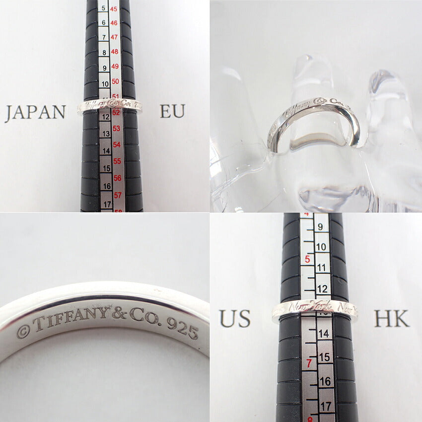 【中古】TIFFANY/ティファニー 925 ノーツ ナロー リング /11.5号/j249-3