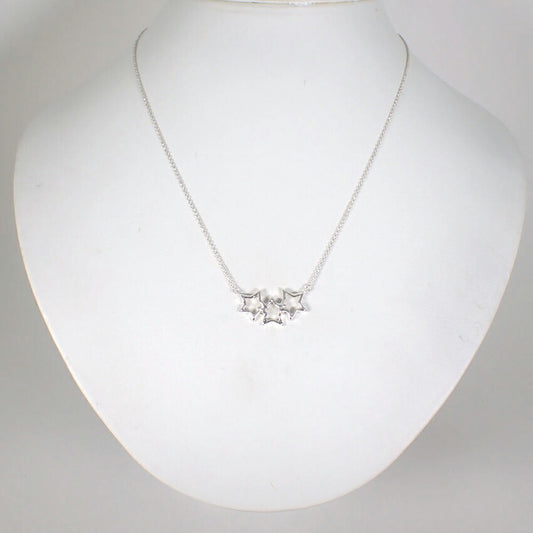 【中古】TIFFANY/ティファニー 925 トリプルスター ネックレス/j249-4