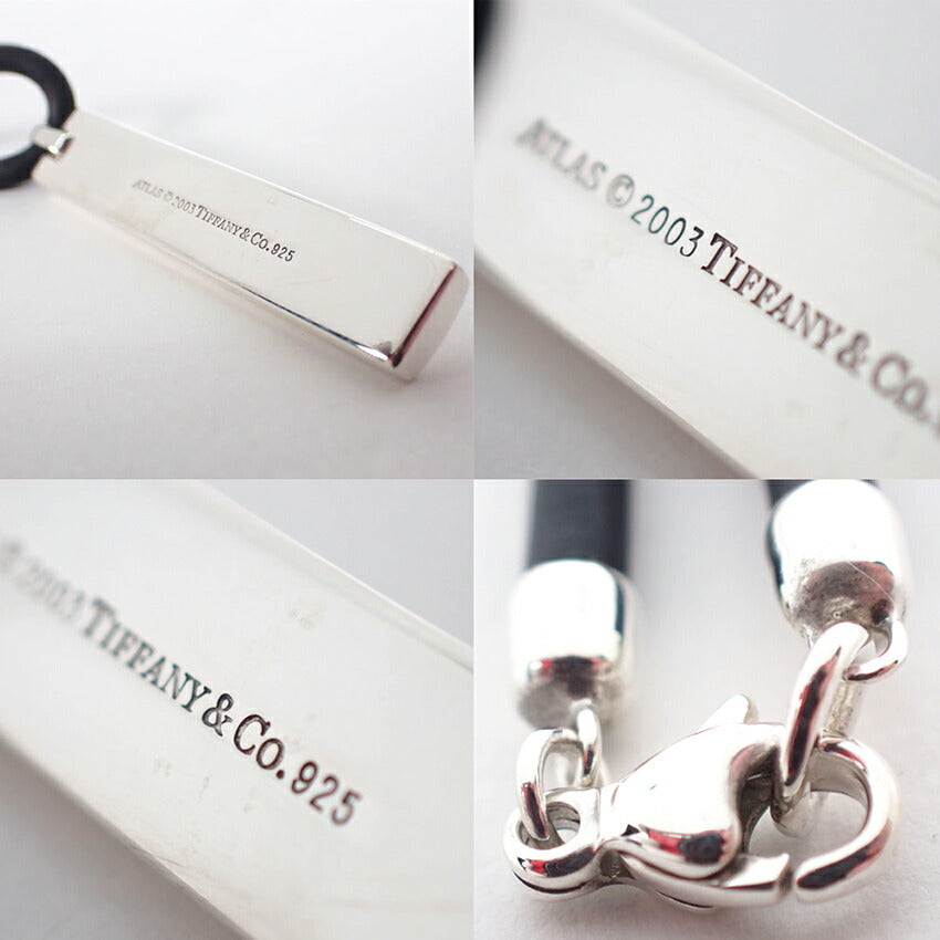 【中古】TIFFANY/ティファニー 925 1837 エレメント プレート ペンダント/ネックレス/j249-9