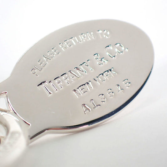 【中古】TIFFANY/ティファニー/925/オーバルタグ/キーリング/j250-2