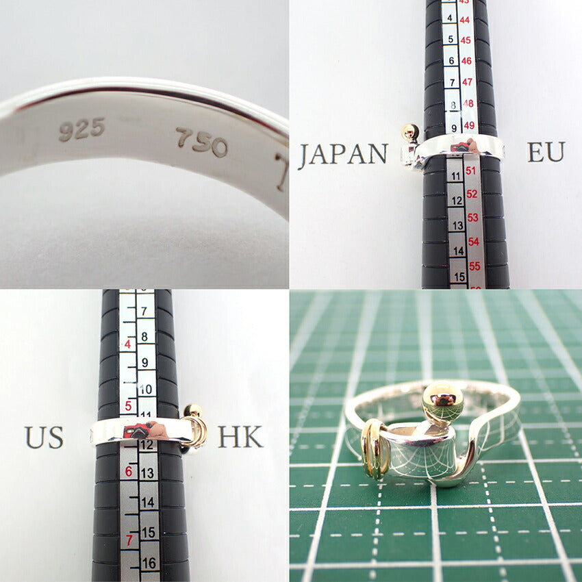 【中古】TIFFANY/ティファニー/925/750/フックアイ/リング/10号/j250-7