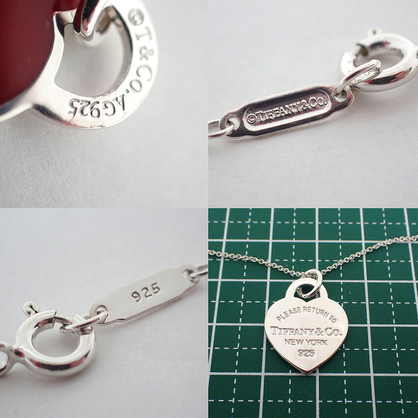 【中古】TIFFANY/ティファニー 925 リターントゥティファニー レッド ハートタグ ペンダント/j251-7