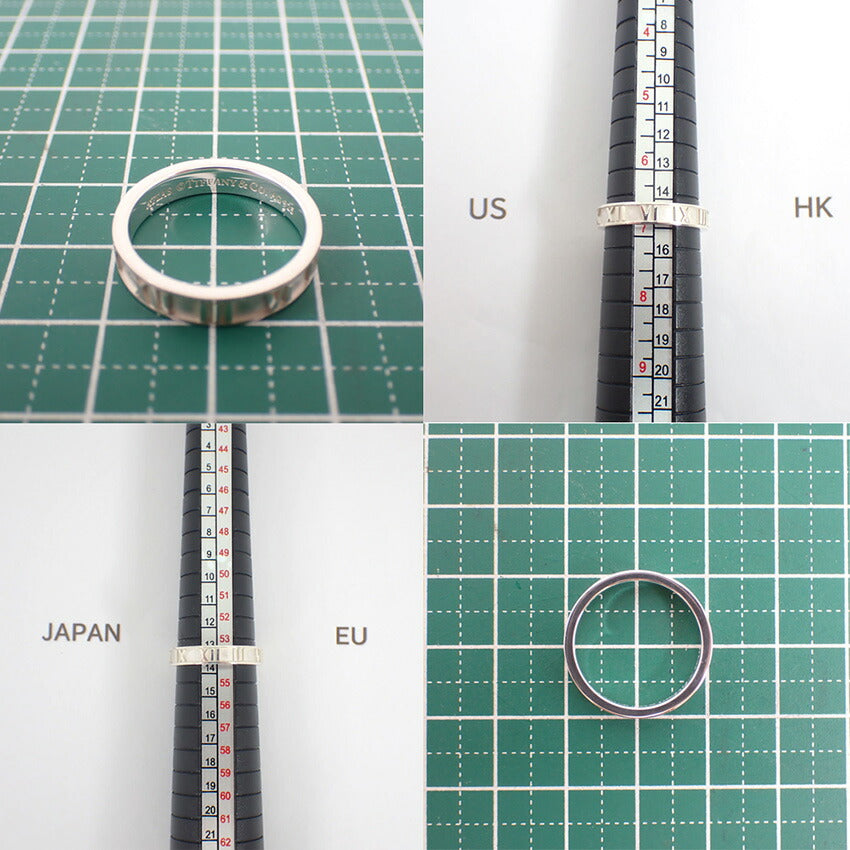 【中古】TIFFANY/ティファニー 925 アトラス ナロー リング /14号/j255-3
