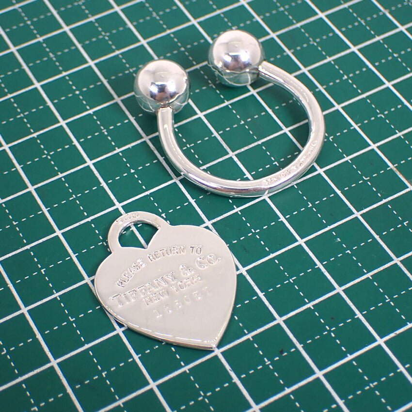 【中古】TIFFANY/ティファニー 925 リターントゥティファニー ハートタグ キーリング/j257-5