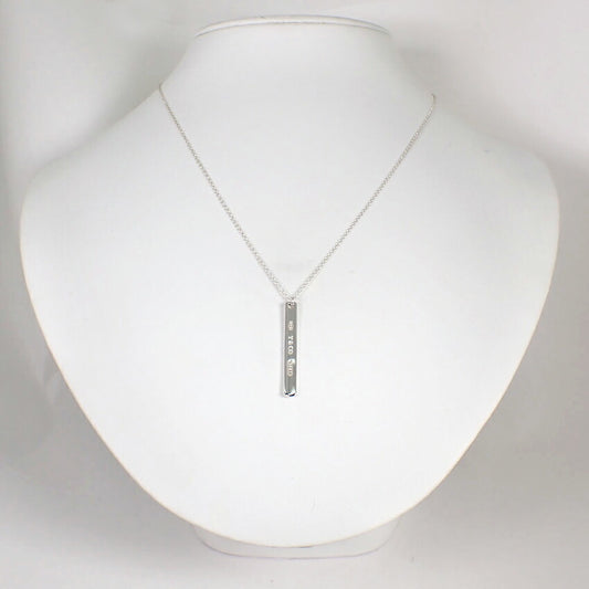 【中古】TIFFANY/ティファニー 925 1837 バー ペンダント/ネックレス/j257-8