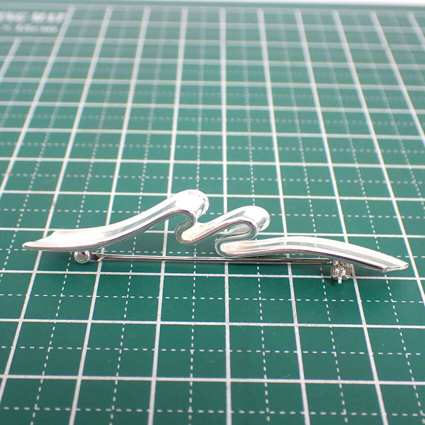 【中古】TIFFANY/ティファニー 925 リボン ブローチ/j258-5