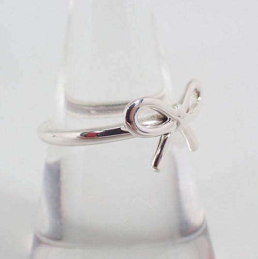 【中古】TIFFANY/ティファニー 925 リボン リング/13号/j259-4