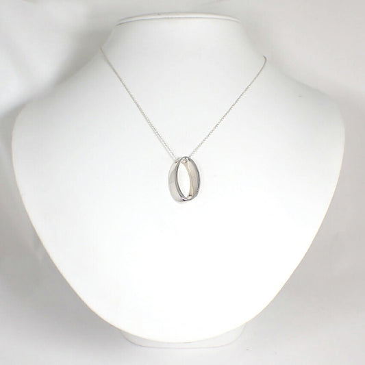 【中古】TIFFANY/ティファニー 925 オーバル ペンダント/ネックレス/j260-1