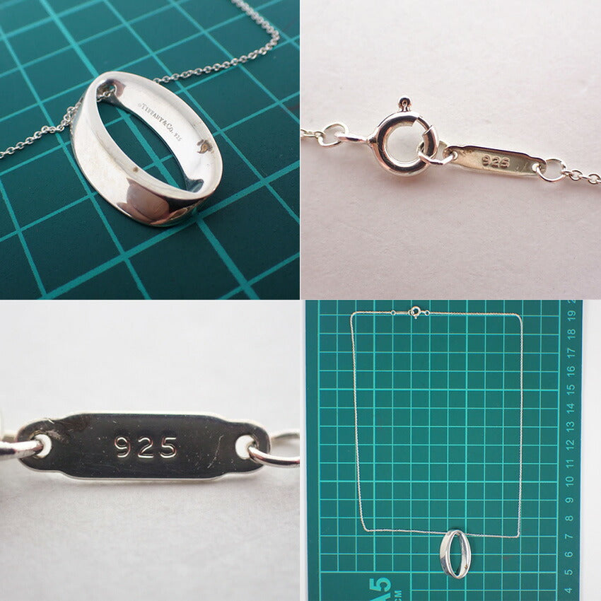 【中古】TIFFANY/ティファニー 925 オーバル ペンダント/ネックレス/j260-1